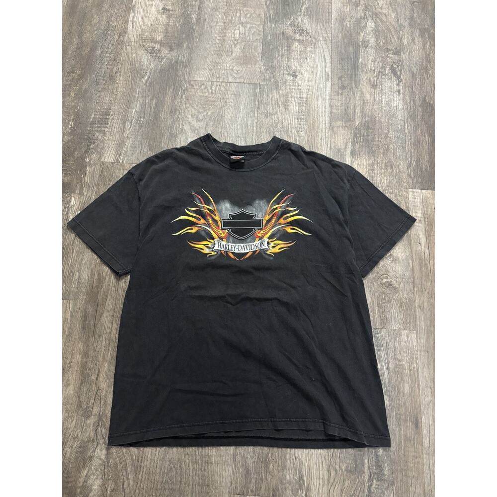 2000s Harley Davidson Y2K Tshirt Elk River Size XL